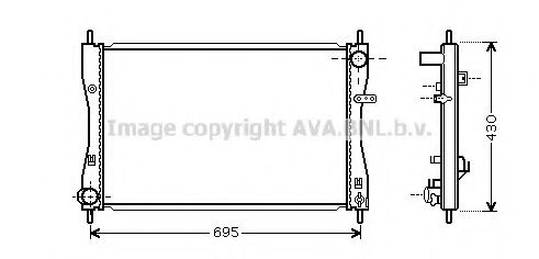 Imagine Radiator, racire motor PRASCO MT2174