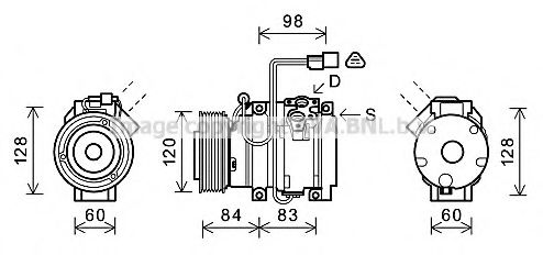 Imagine Compresor, climatizare PRASCO MTK227