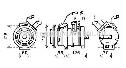 Imagine Compresor, climatizare PRASCO MTK228