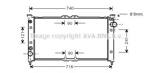 Imagine Radiator, racire motor PRASCO MZ2136