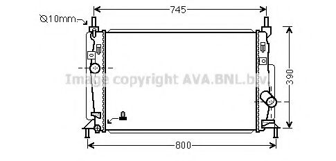 Imagine Radiator, racire motor PRASCO MZ2246