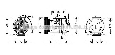 Imagine Compresor, climatizare PRASCO MZK035