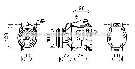 Imagine Compresor, climatizare PRASCO MZK253