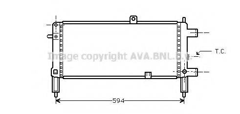 Imagine Radiator, racire motor PRASCO OL2053