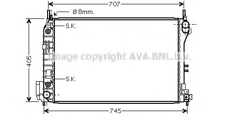 Imagine Radiator, racire motor PRASCO OL2341