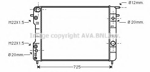 Imagine Radiator, racire motor PRASCO OL2406