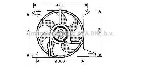 Imagine Ventilator, radiator PRASCO OL7512