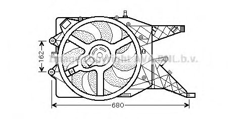 Imagine Ventilator, radiator PRASCO OL7514