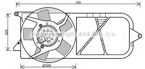 Imagine Ventilator, radiator PRASCO OL7537