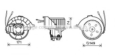 Imagine Electromotor, ventilatie interioara PRASCO OL8628