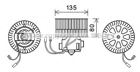 Imagine Electromotor, ventilatie interioara PRASCO OL8631