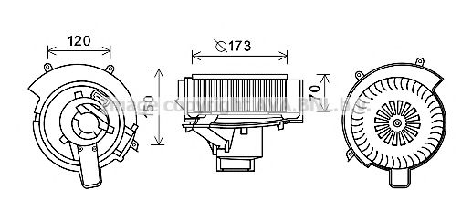 Imagine Electromotor, ventilatie interioara PRASCO OL8637