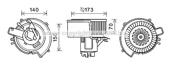 Imagine Electromotor, ventilatie interioara PRASCO OL8639