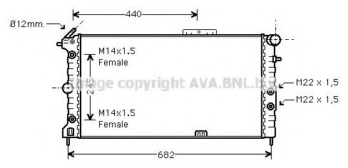 Imagine Radiator, racire motor PRASCO OLA2173