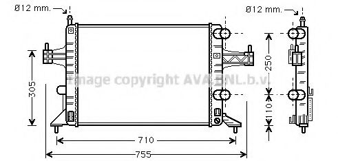 Imagine Radiator, racire motor PRASCO OLA2303