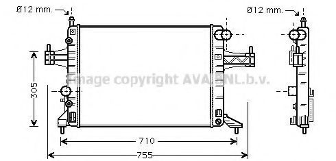 Imagine Radiator, racire motor PRASCO OLA2308