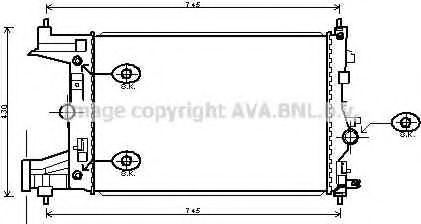 Imagine Radiator, racire motor PRASCO OLA2545