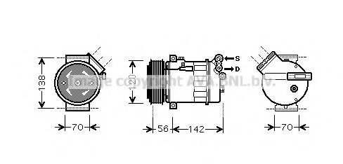 Imagine Compresor, climatizare PRASCO OLK313