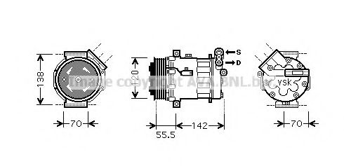 Imagine Compresor, climatizare PRASCO OLK586