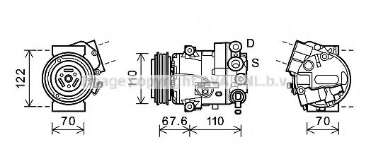 Imagine Compresor, climatizare PRASCO OLK606