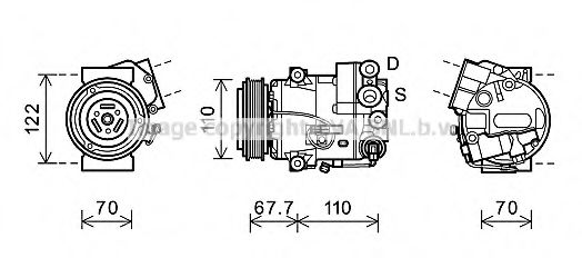 Imagine Compresor, climatizare PRASCO OLK608