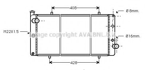 Imagine Radiator, racire motor PRASCO PE2110