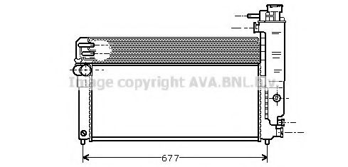 Radiator, racire motor PRASCO PE2138