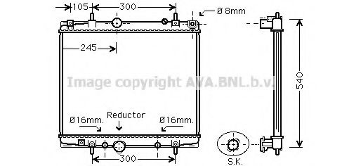 Imagine Radiator, racire motor PRASCO PE2276