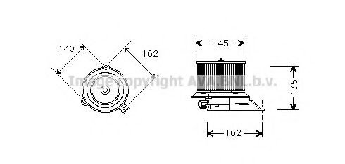 Imagine Electromotor, ventilatie interioara PRASCO PE7512