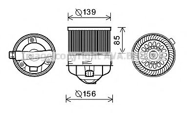 Imagine Electromotor, ventilatie interioara PRASCO PE8370