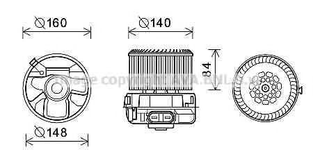 Imagine Electromotor, ventilatie interioara PRASCO PE8372