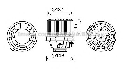 Imagine Electromotor, ventilatie interioara PRASCO PE8374