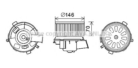 Imagine Electromotor, ventilatie interioara PRASCO PE8378