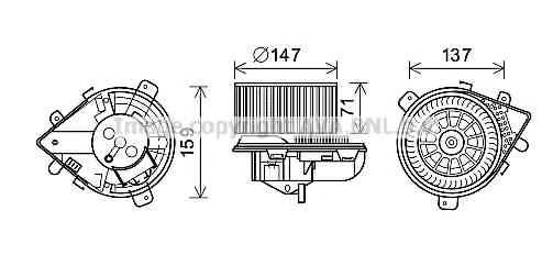 Imagine Electromotor, ventilatie interioara PRASCO PE8379