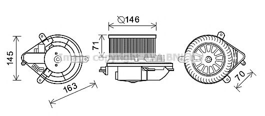 Imagine Electromotor, ventilatie interioara PRASCO PE8389