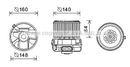 Imagine Electromotor, ventilatie interioara PRASCO PE8392