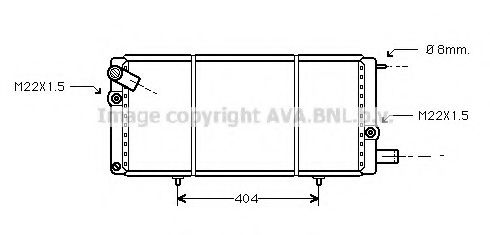 Imagine Radiator, racire motor PRASCO PEA2085