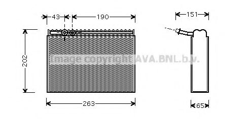 Imagine evaporator,aer conditionat PRASCO PEV062