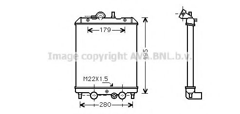 Imagine Radiator, racire motor PRASCO PO2002