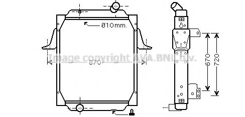 Imagine Radiator, racire motor PRASCO RE2062