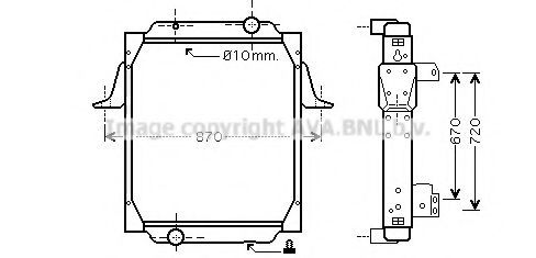 Imagine Radiator, racire motor PRASCO RE2066