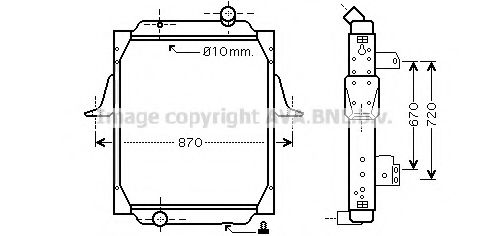 Imagine Radiator, racire motor PRASCO RE2070