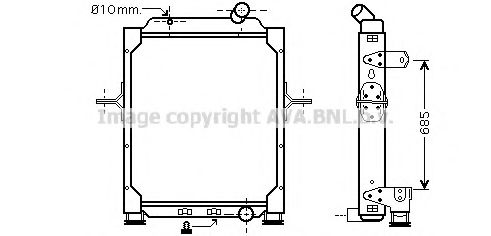 Imagine Radiator, racire motor PRASCO RE2074