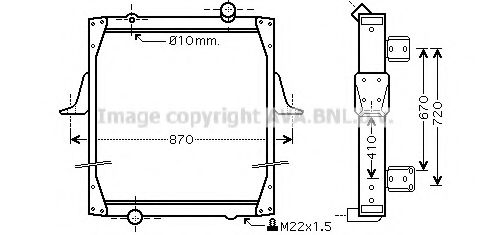 Imagine Radiator, racire motor PRASCO RE2081