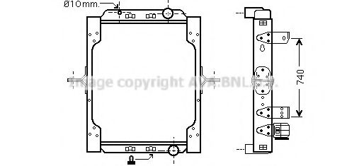 Imagine Radiator, racire motor PRASCO RE2086