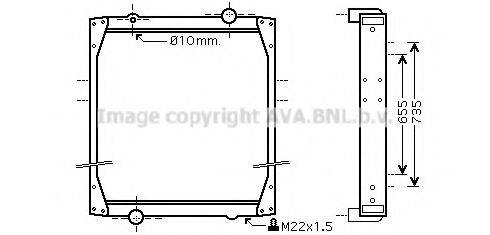 Imagine Radiator, racire motor PRASCO REA2010