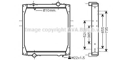 Imagine Radiator, racire motor PRASCO REA2068