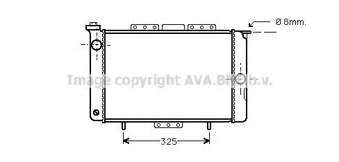 Imagine Radiator, racire motor PRASCO RT2020