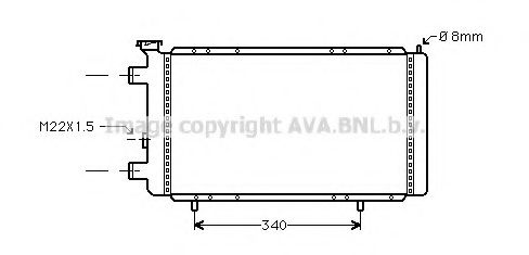 Imagine Radiator, racire motor PRASCO RT2022