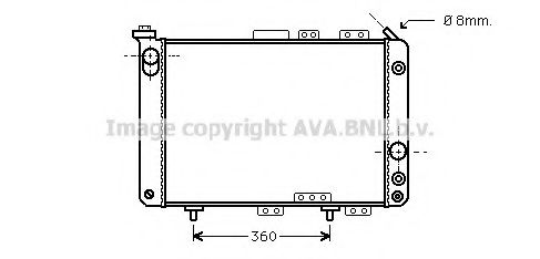 Imagine Radiator, racire motor PRASCO RT2024